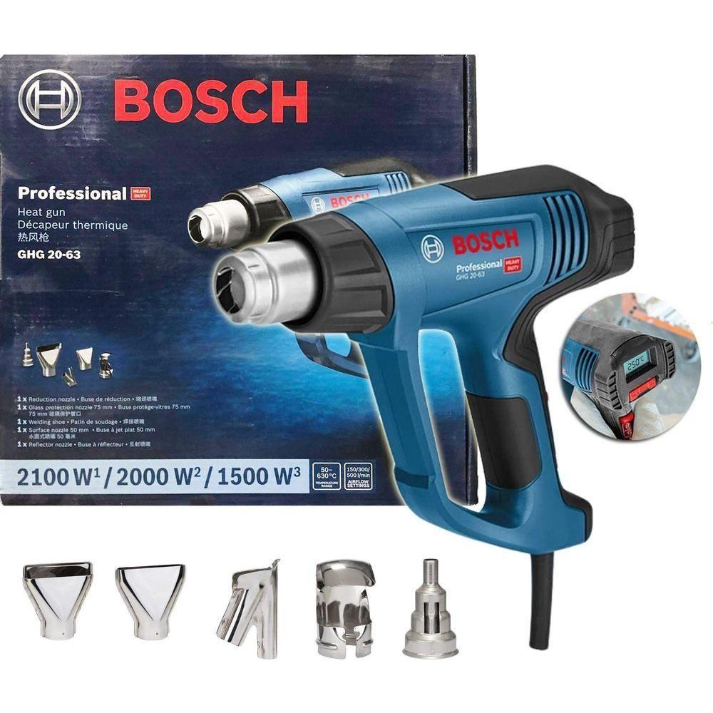 Bosch GHG 20-63 Heat Gun / Hot Air Gun (with Heat Control) - Goldpeak Tools PH Bosch Bosch GHG 20-63 Heat Gun / Hot Air Gun (with Heat Control) - Goldpeak Tools PH Bosch
